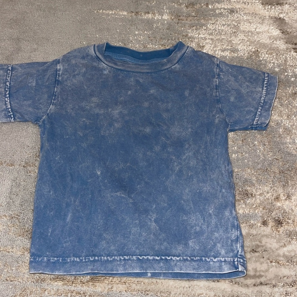 Mish boys size 12 month distressed blue tshirt.
